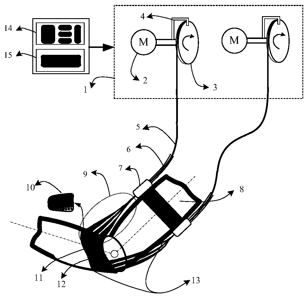 A flexible tendon assisting device for human trochlear joints