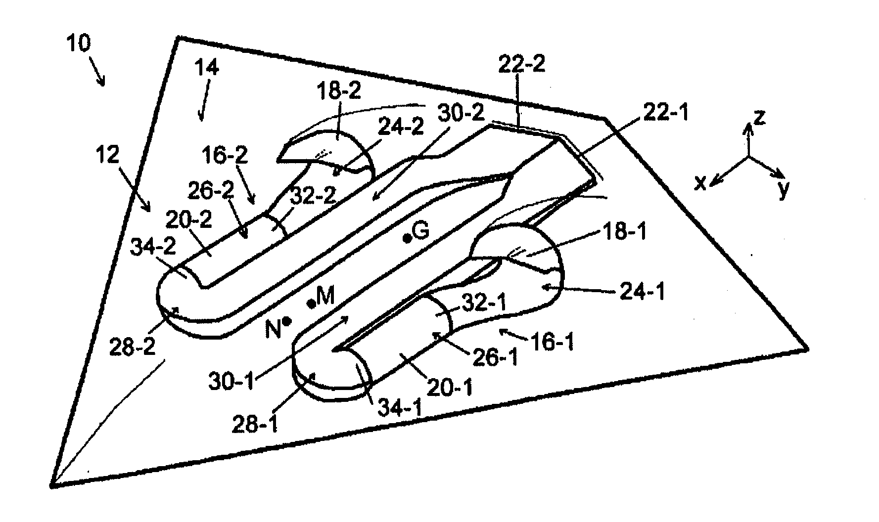 Driven Aircraft, in Particular to an Aircraft Designed as a Flying Wing and/or Having a Low Radar Signature