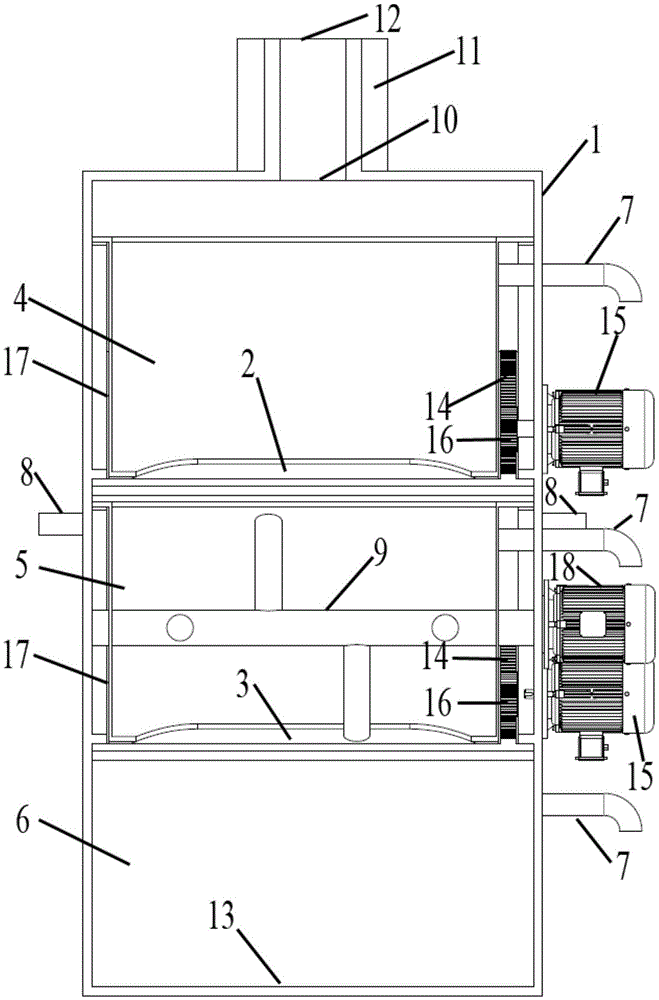 Continuous type vacuum dough mixer and using method thereof