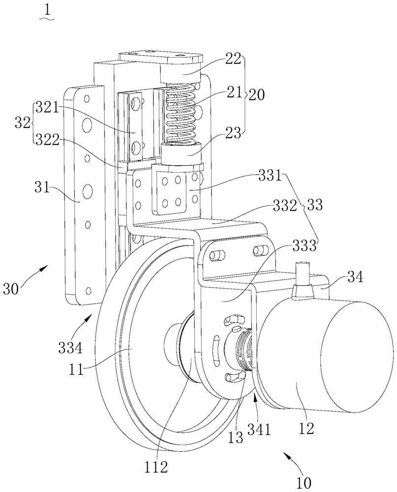 Robot capable of automatically working according to planned path and displacement measuring mechanism thereof