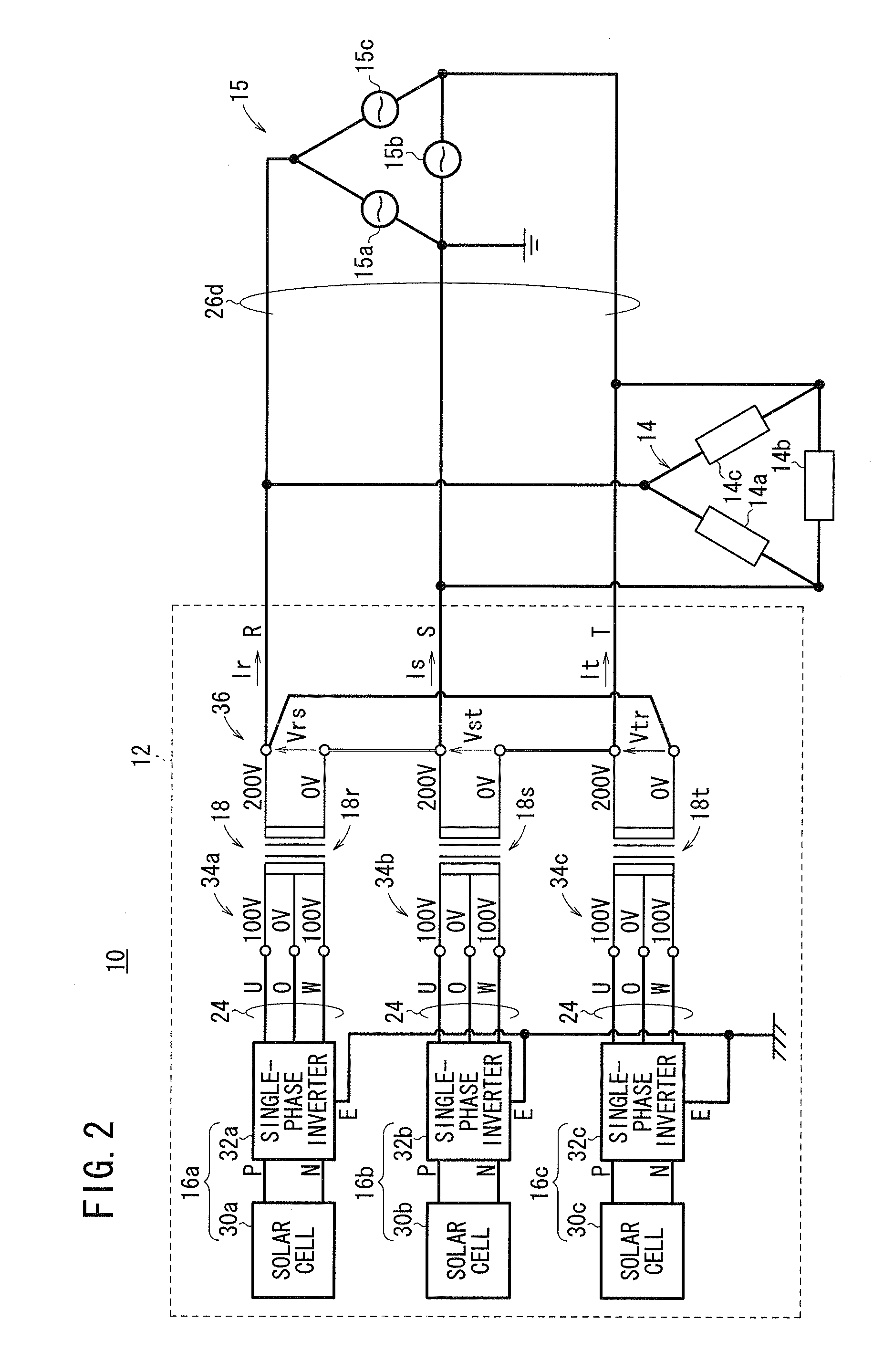 Single-phase to n-phase converter and power conversion system