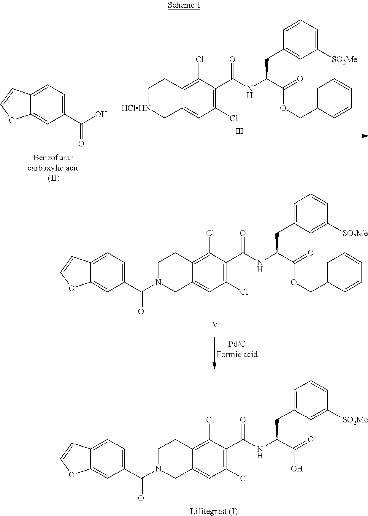 A process for the preparation of lifitegrast