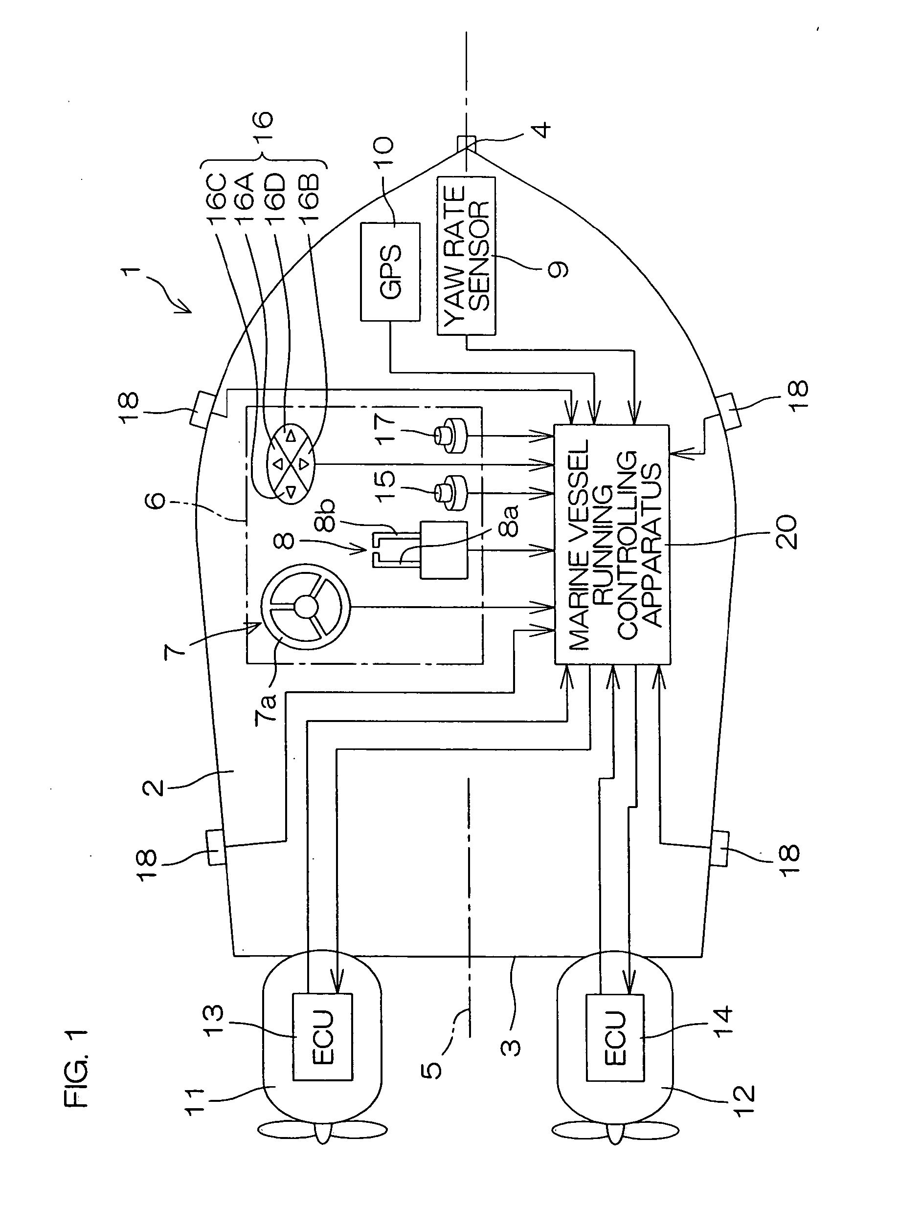Marine vessel maneuvering supporting apparatus, marine vessel including the marine vessel maneuvering supporting apparatus, and marine vessel maneuvering supporting method