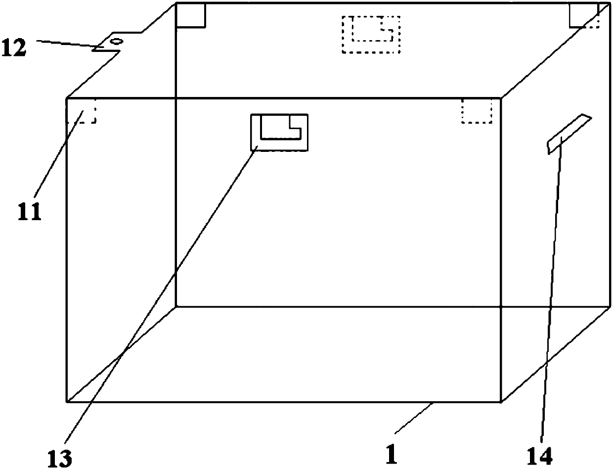 Acid cylinder for soaking laboratory glassware in ventilating chamber