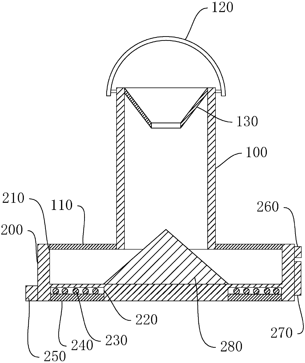 Chicken feeding device