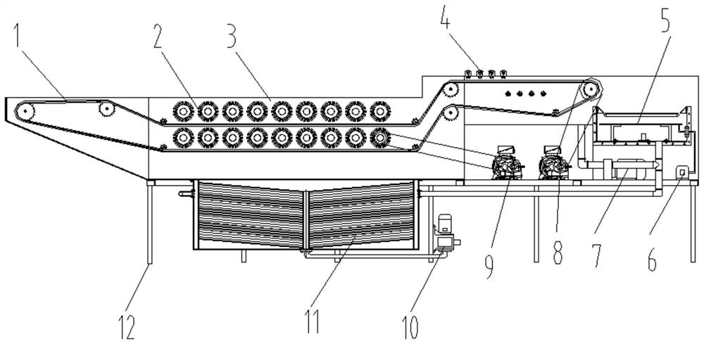 An integrated lotus root cleaning machine