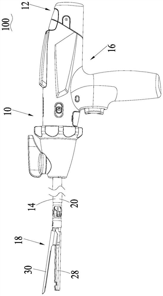 Separating piece and assembly for surgical instrument, and surgical kit