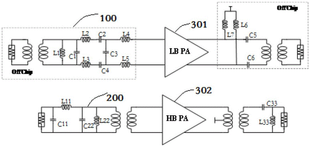 CMOS power amplifier matching circuit