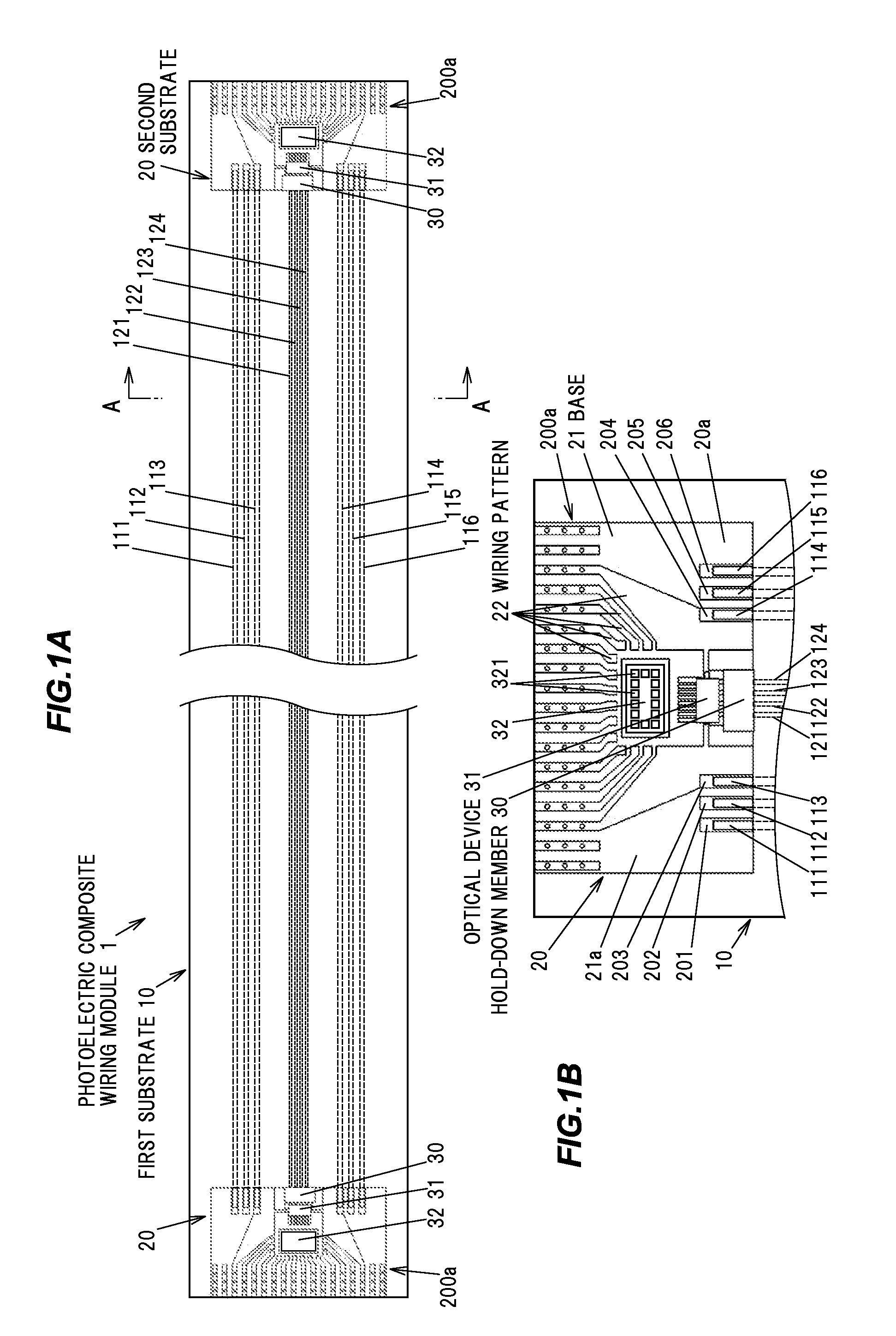 Photoelectric composite wiring module
