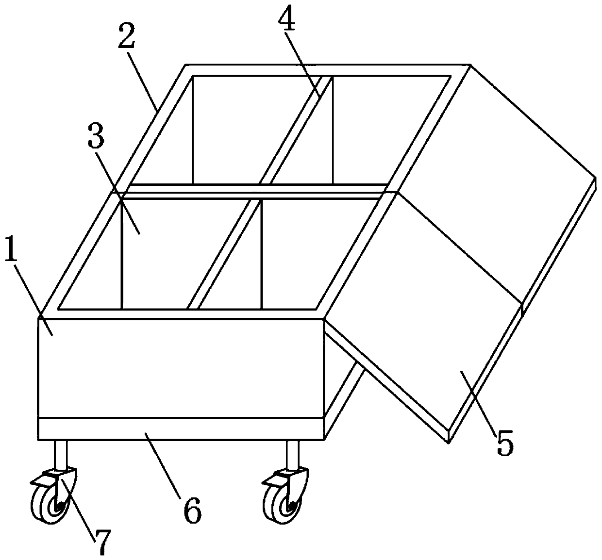 A portable art tool storage device