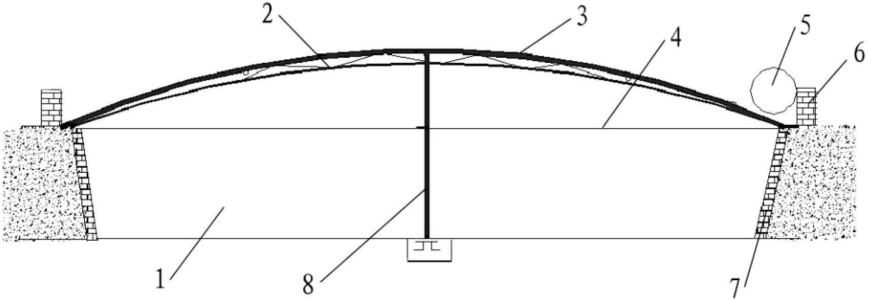 Groove-type solar greenhouse and method for constructing same