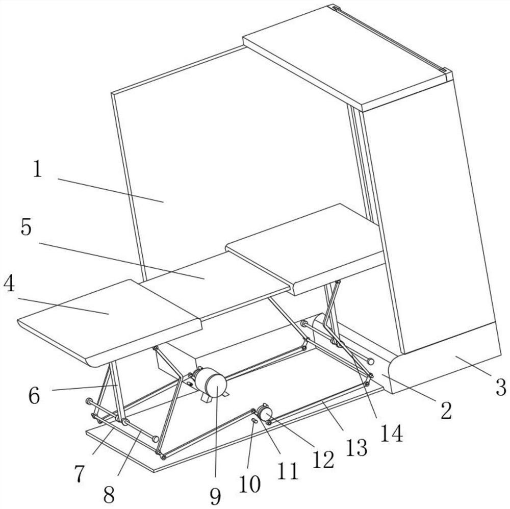 Transmission device for feeding of lifting cage of construction hoist