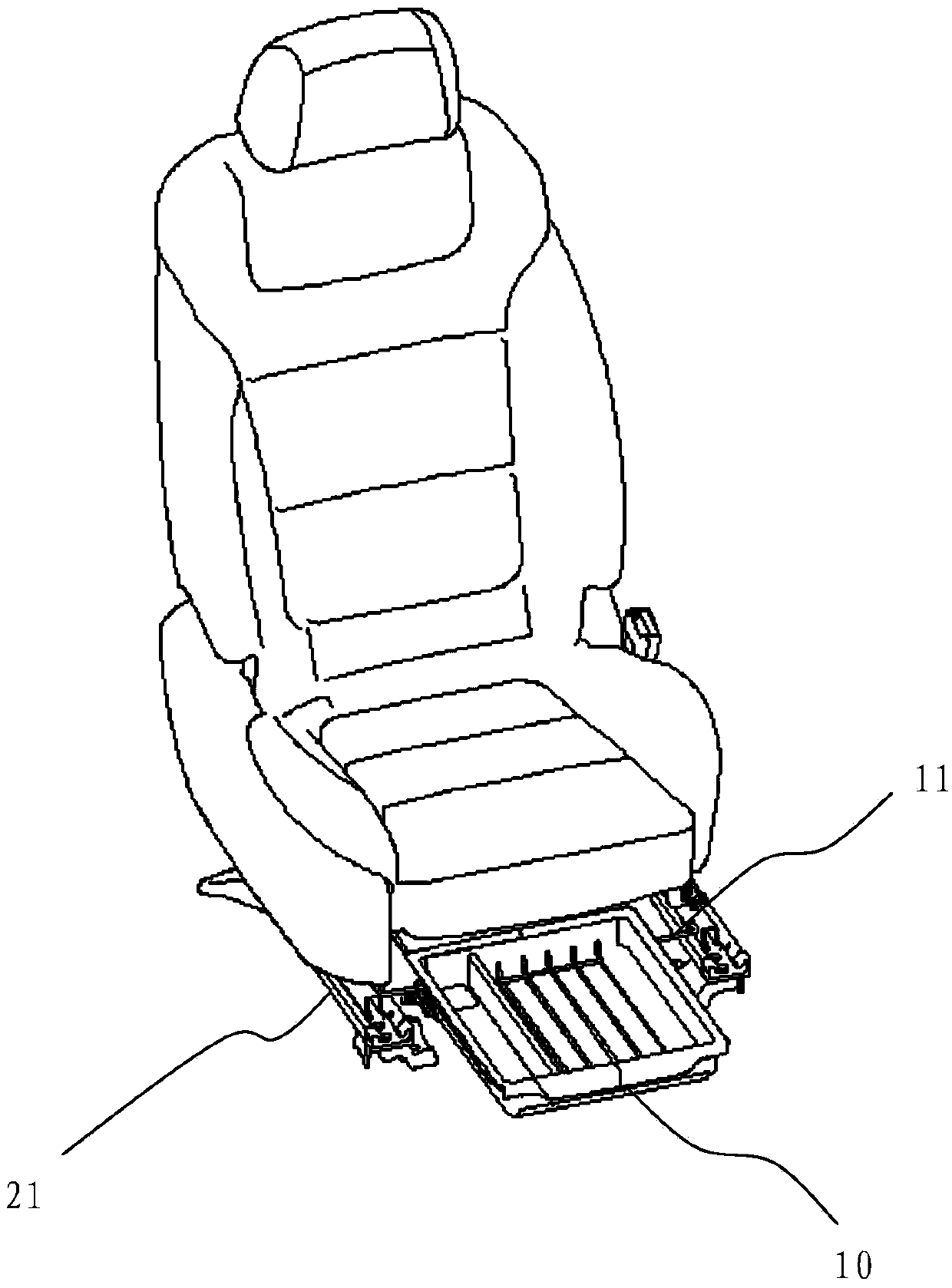 Automobile seat storage box device