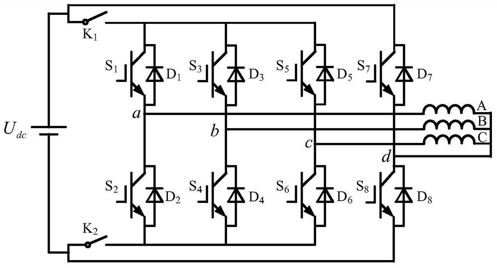 Fault-tolerant control method for short-circuit fault of switched reluctance motor