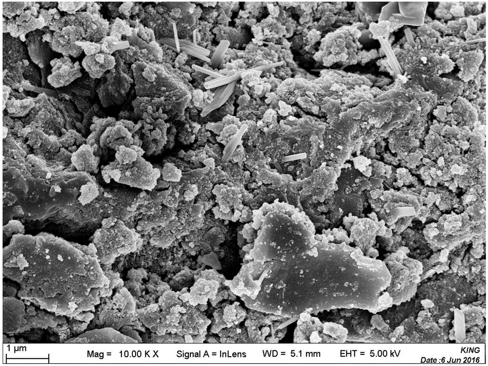 Preparation method of bio-char composite adsorbing material for removing phosphates in surface water