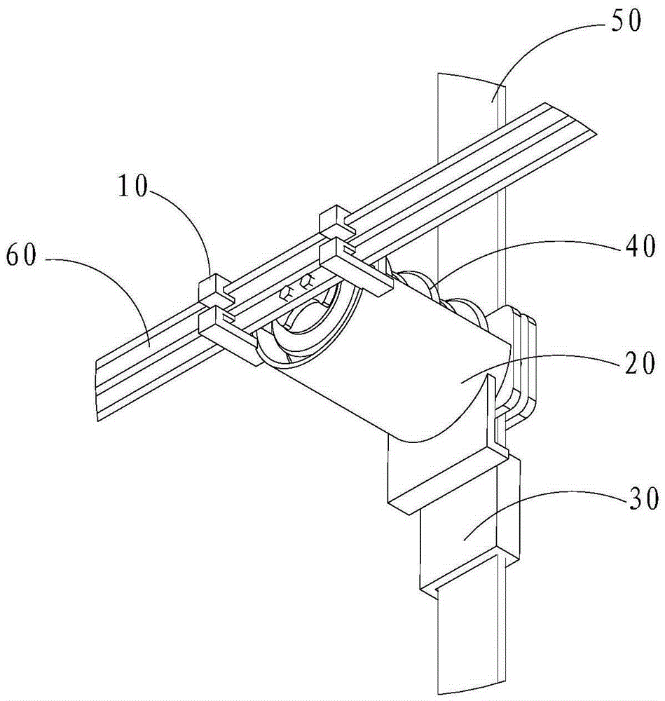 Auxiliary replacement device for post insulators and mounting structure