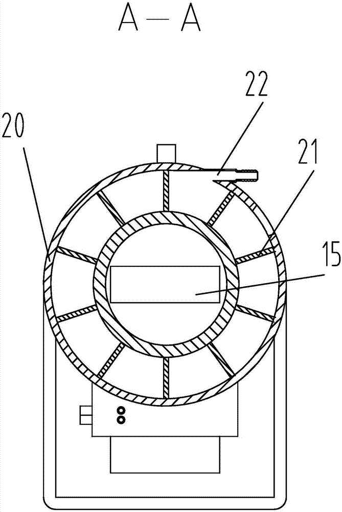 Automatic built-in pneumatic flow-guiding fastener acid-water washing dual-use groove