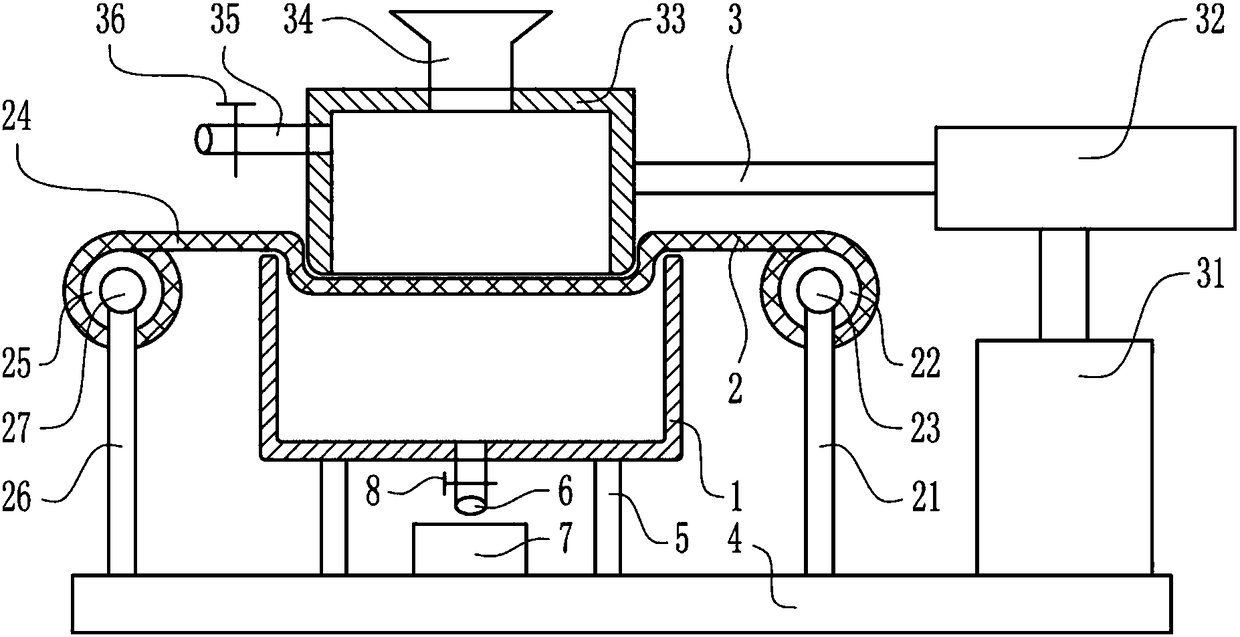 Rapid washing device for rare earth oxalate