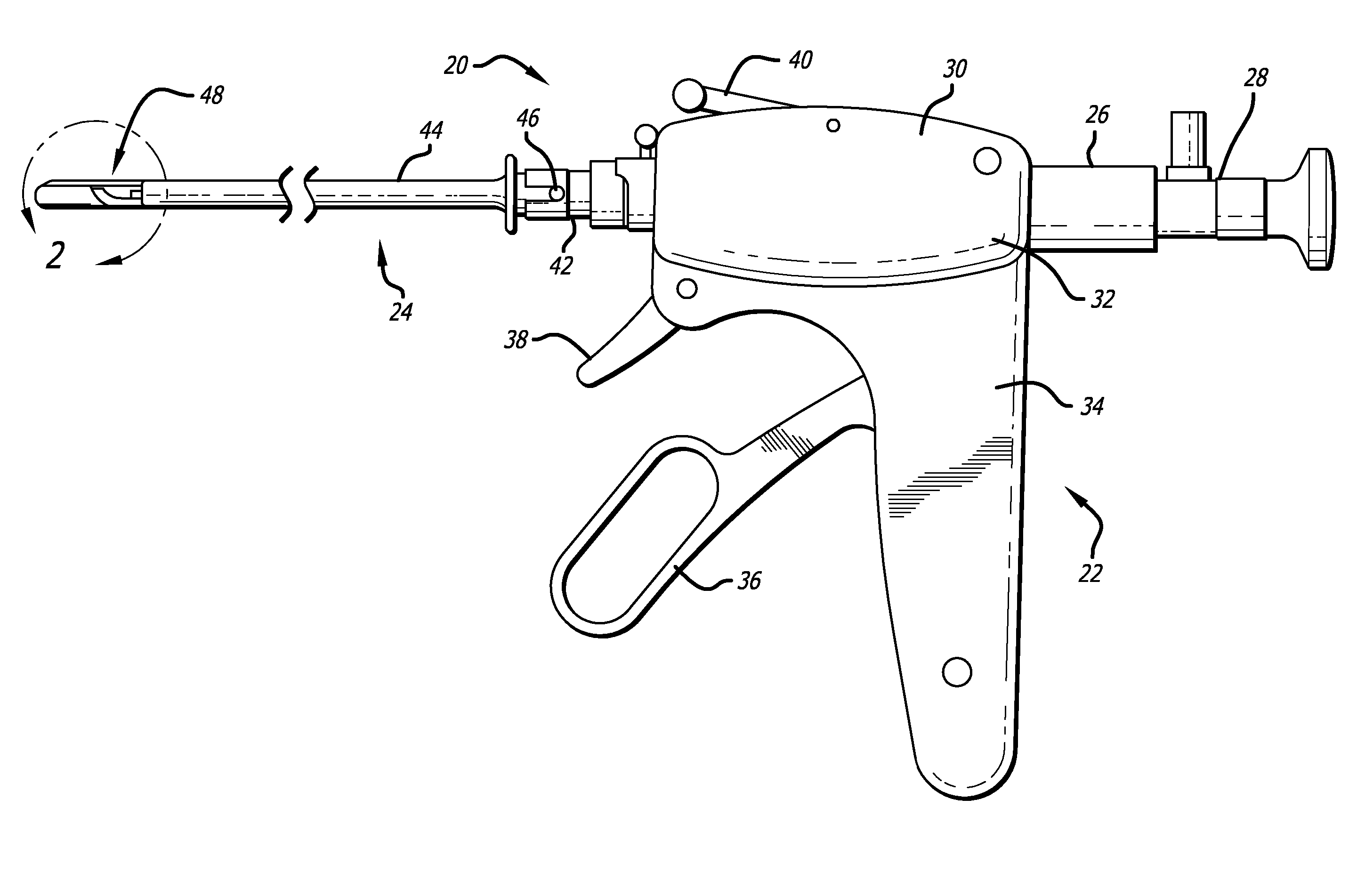 Integrated handle assembly for anchor delivery system