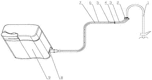 Conjoined pipe water delivery device and assembly method of water purification equipment