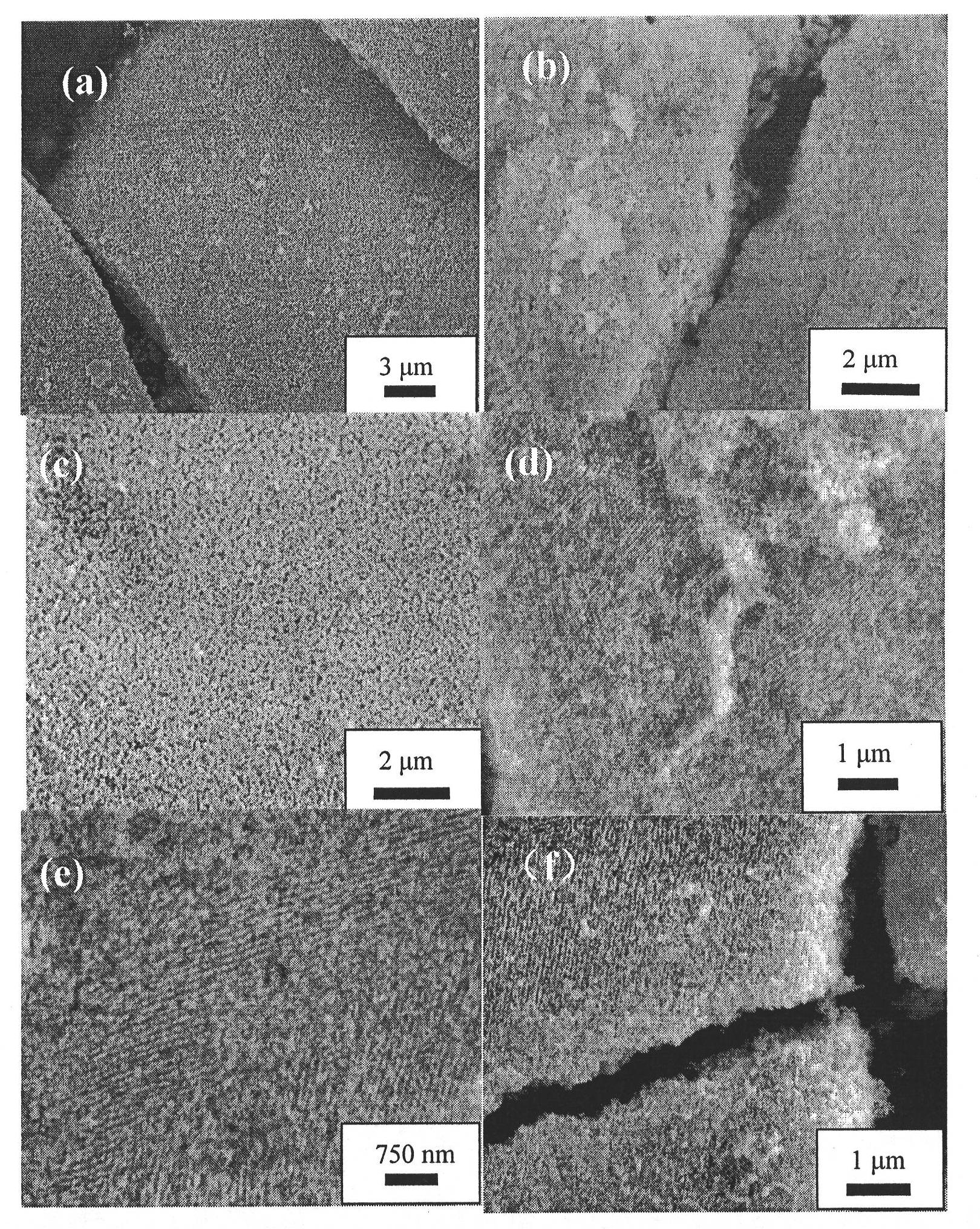 Method for preparing colloid crystal template of orthorhombic La2CuO4 with three-dimensional macro-porous structure