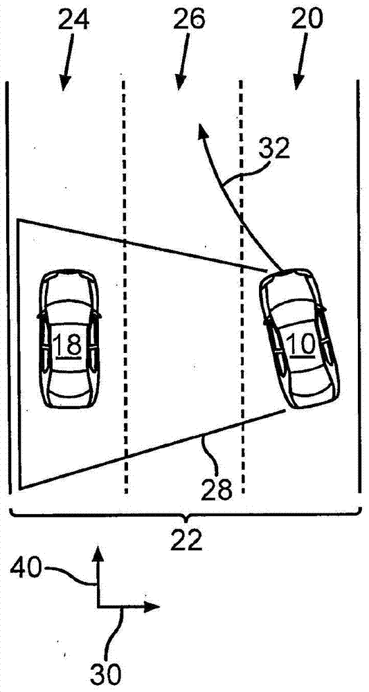 Method and vehicle for operating a motor vehicle while making a lane change