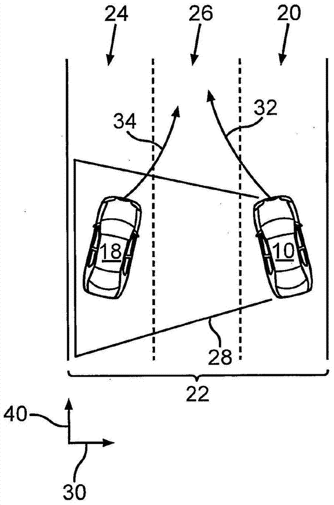 Method and vehicle for operating a motor vehicle while making a lane change