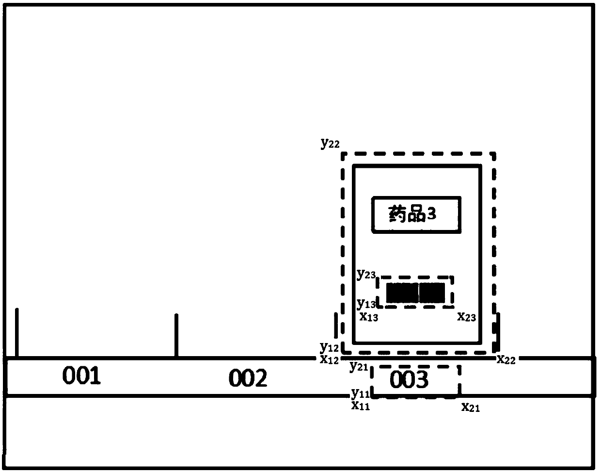 Cabinet medicament intelligent position management method, system, storage medium and device