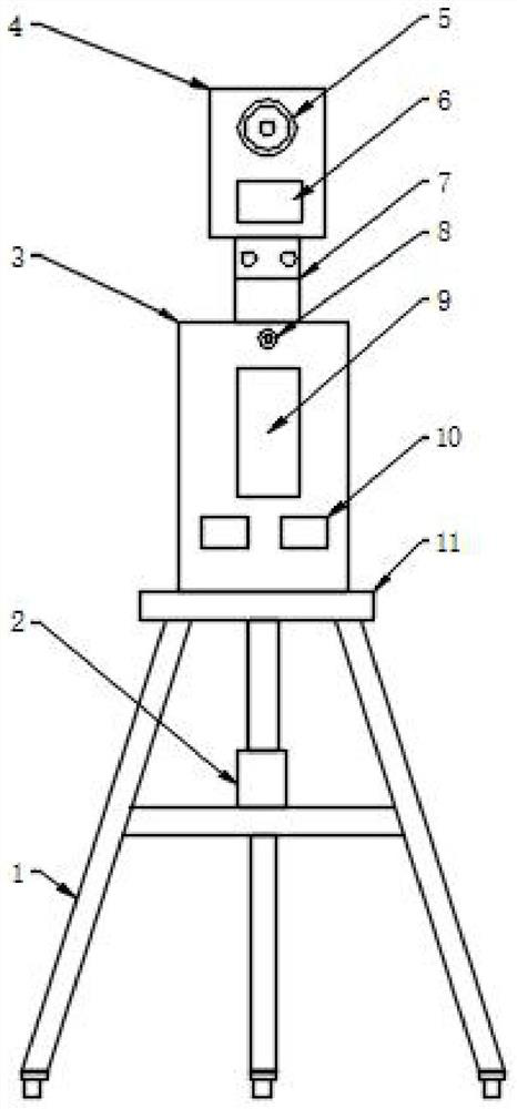 Auxiliary surveying and mapping device for landscape garden model design