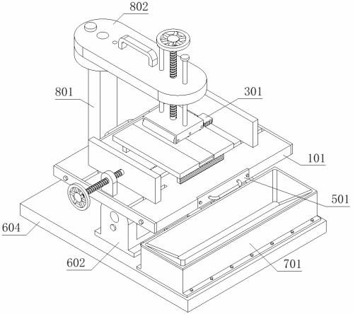 A board color correction positioning device based on wooden furniture manufacturing