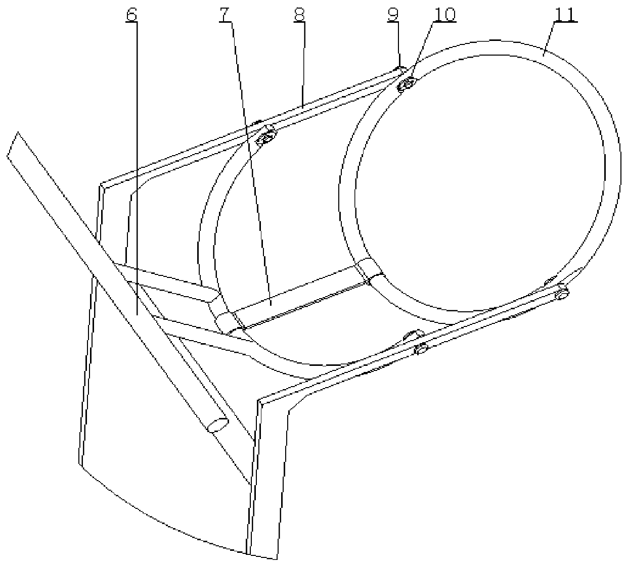 device for opening the mouth of the bag