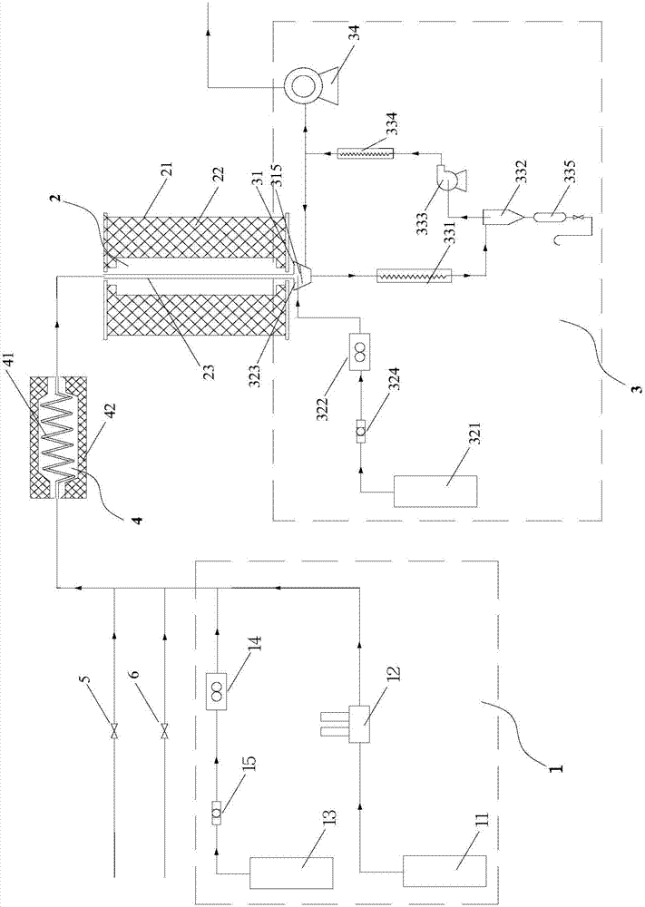 Thermal cracking simulation experiment device and method