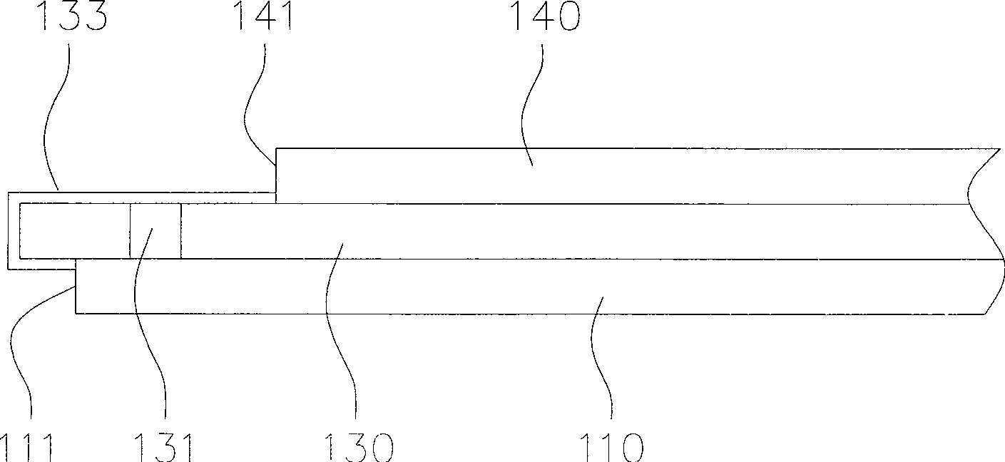 Inner pin jointing tape coiling and tape coiling support packaging structure using the same