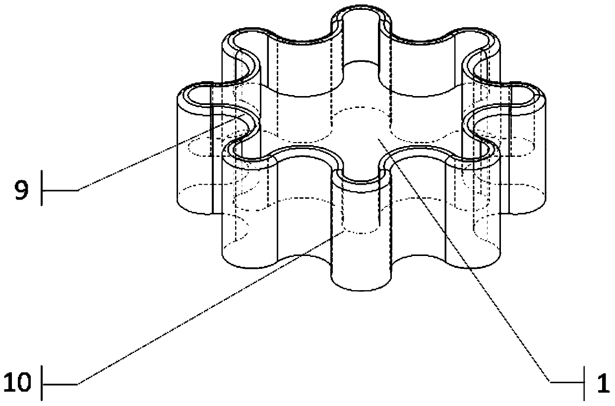 Petal-shaped nanofiber production device and method