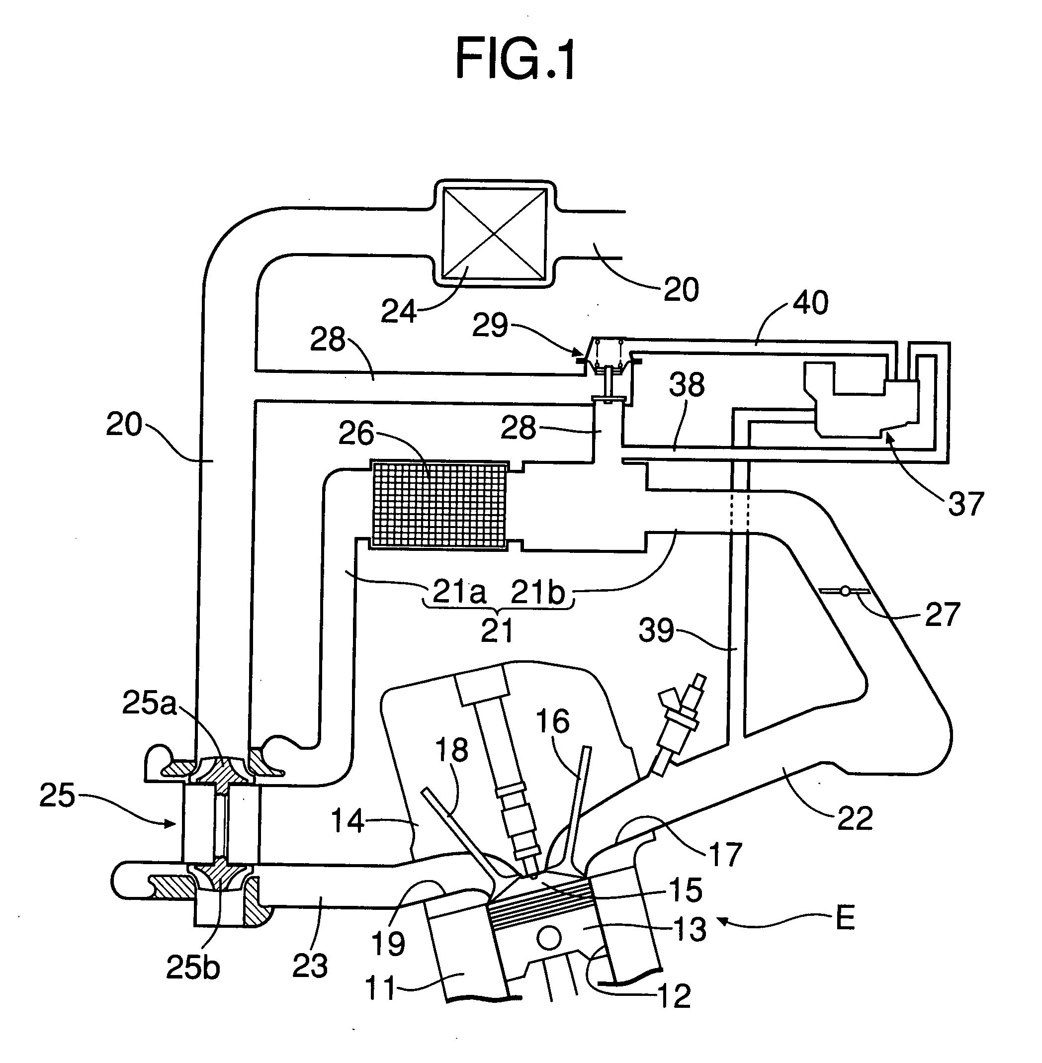 Air bypass valve failure detection device in supercharging device for engine