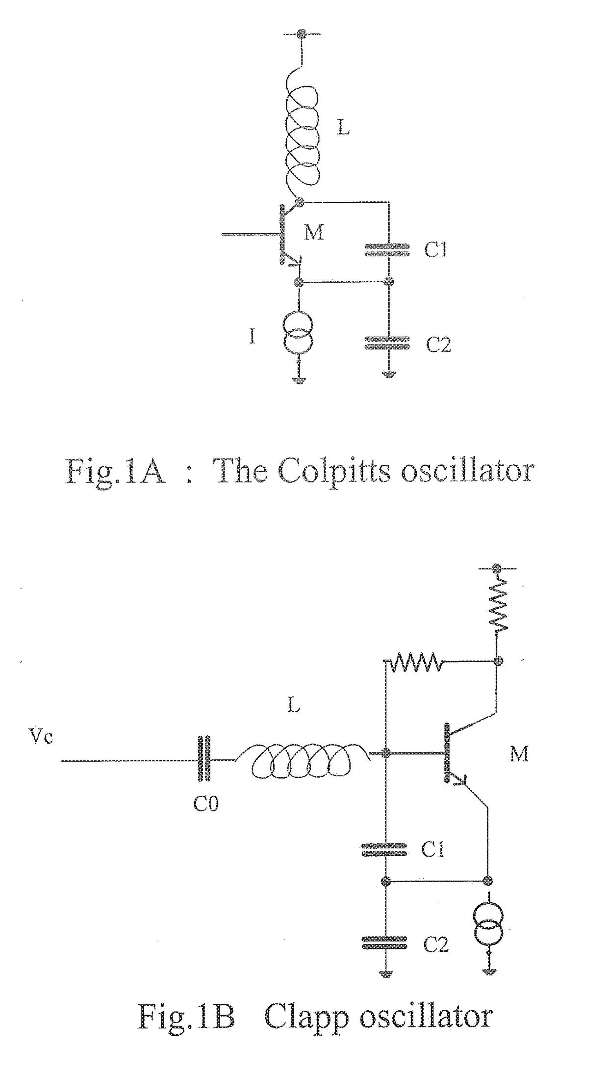Variable frequency oscillator having wide tuning range and low phase noise