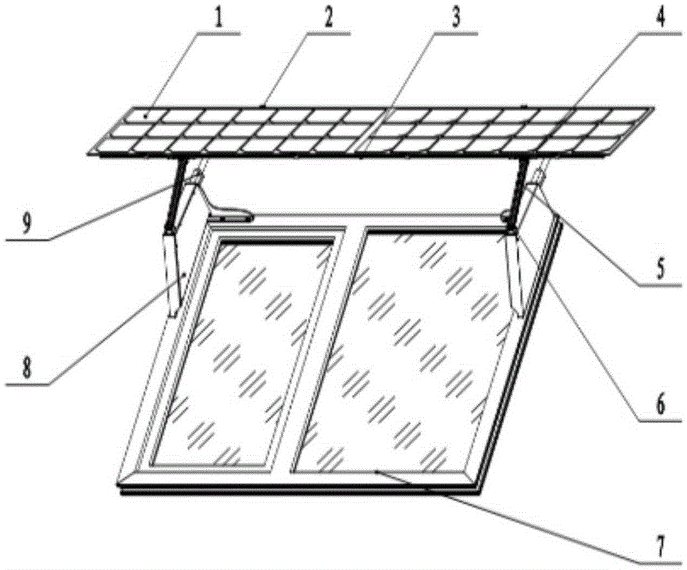 A solar quadruple window