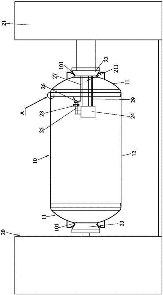 Girth weld spraying protection process for inner container of stainless steel water tank