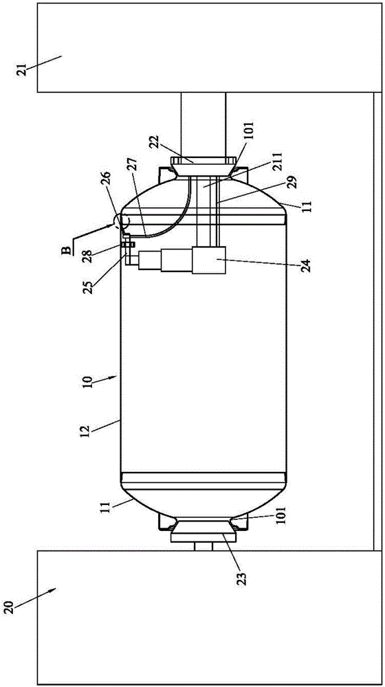 Girth weld spraying protection process for inner container of stainless steel water tank