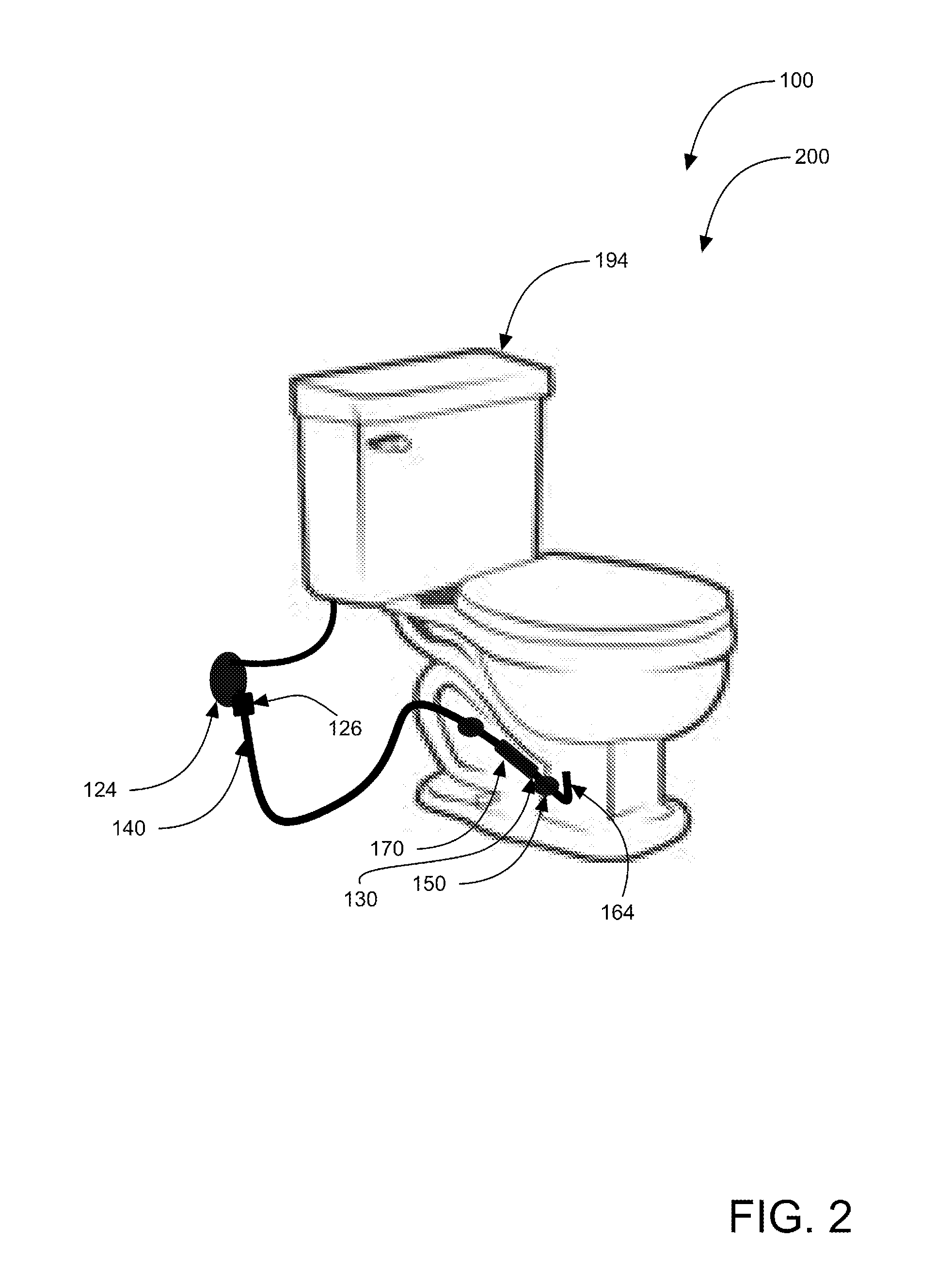 Hygienic washing system for use with a washroom fixture