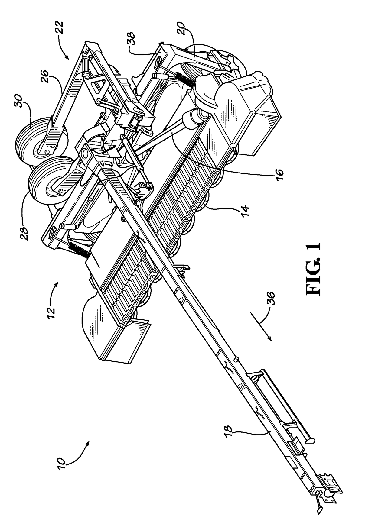 Transport system for a center pivot agricultural machine