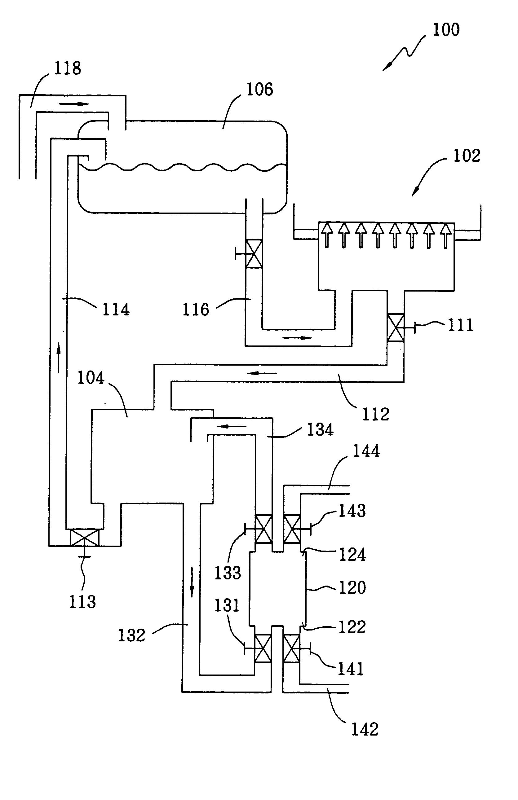 Etching system and method for treating the etching solution thereof