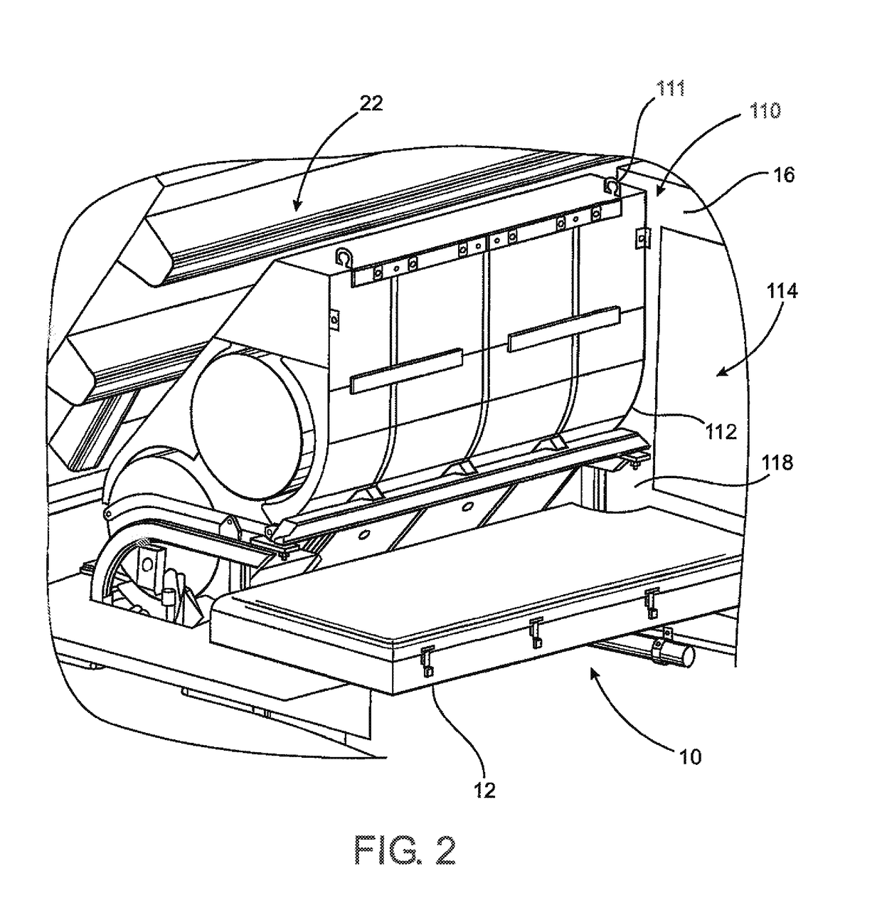 Modification of an industrial vehicle to include a containment area and mounting assembly for an alternate fuel