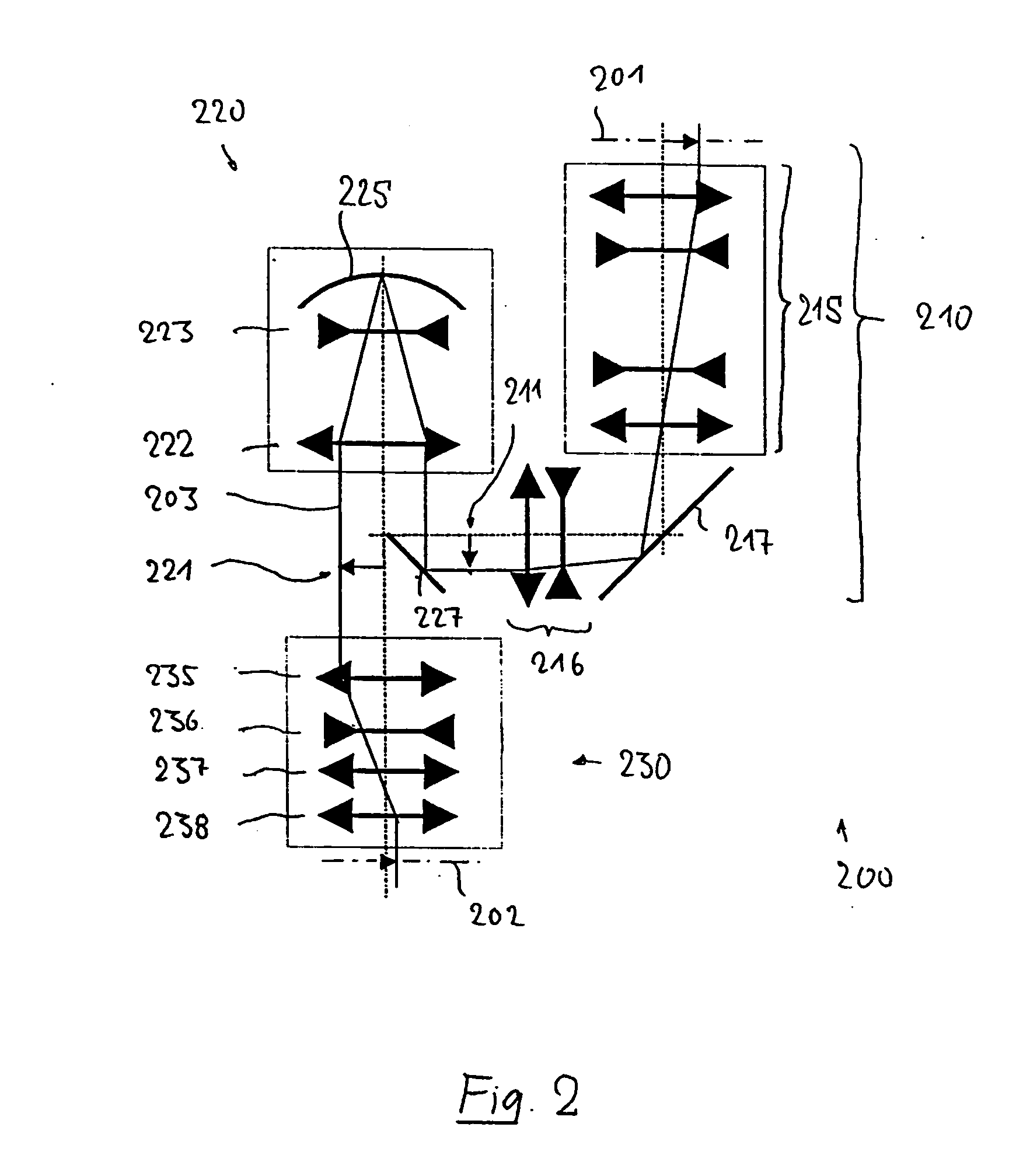 Catadioptric projection objective with geometric beam splitting