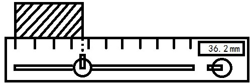 Laser ruler capable of obtaining length of long object through one-time measurement and control method thereof