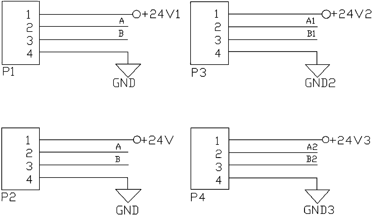 Loop signal branching device of incremental encoder