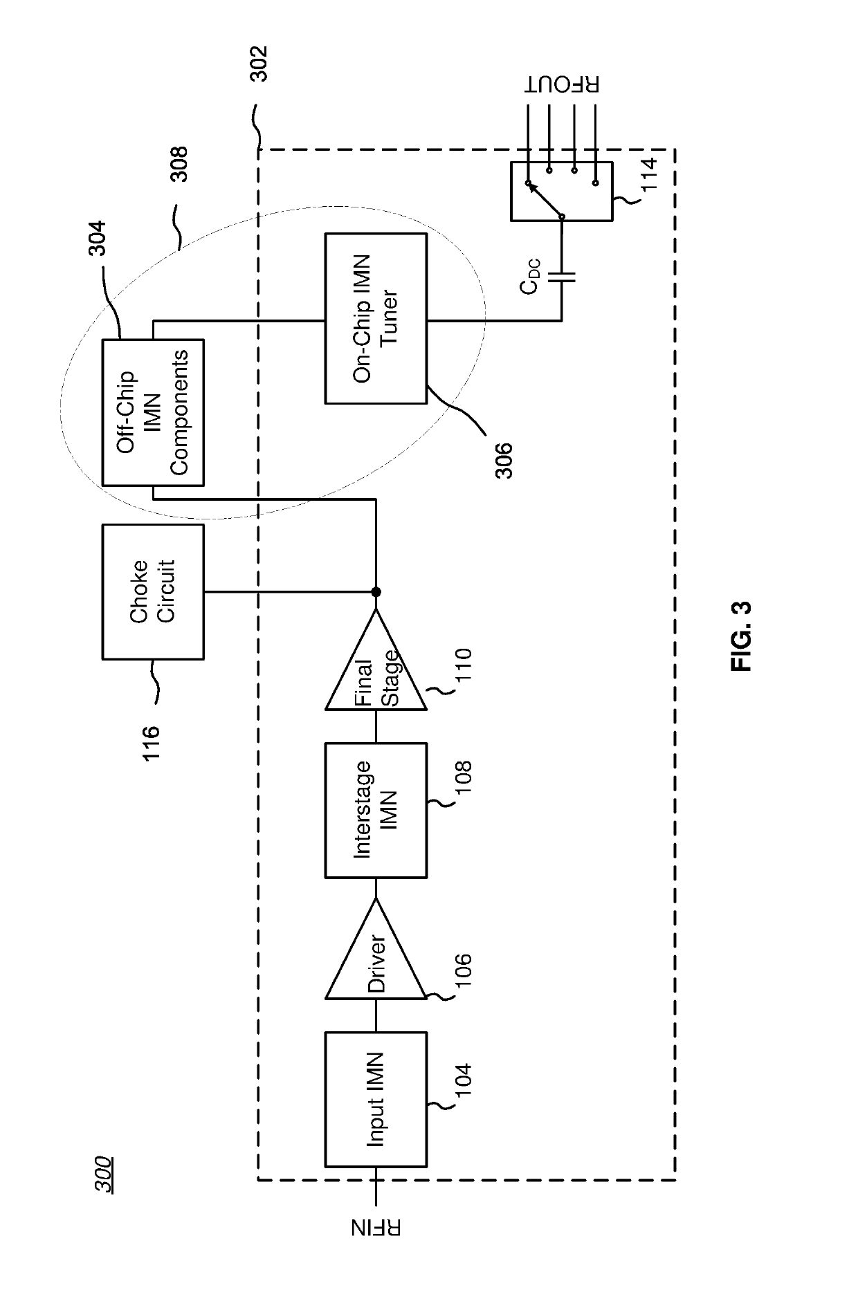 RF Switch with Split Tunable Matching Network