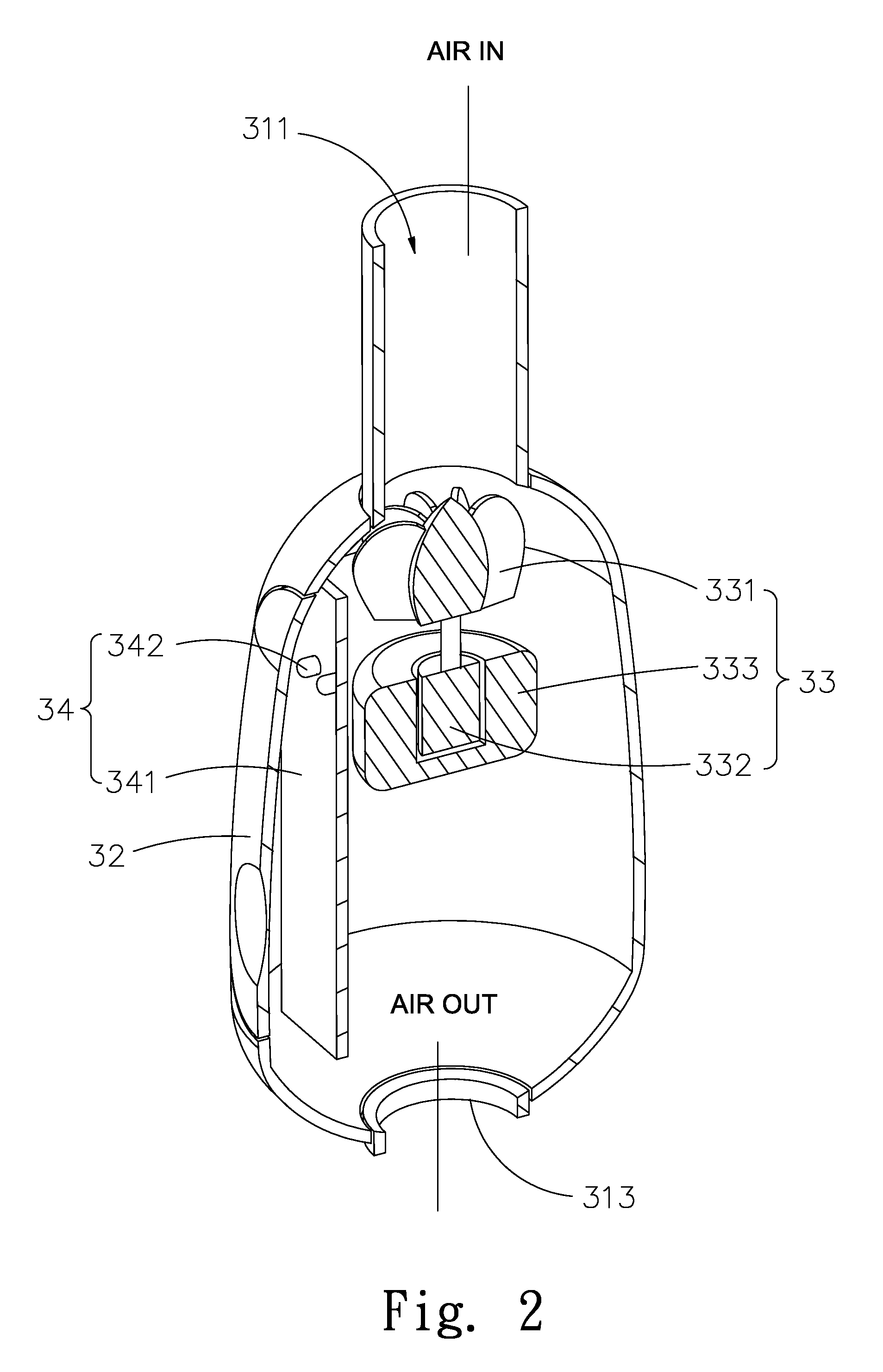 Light-emitting spa bubble massager