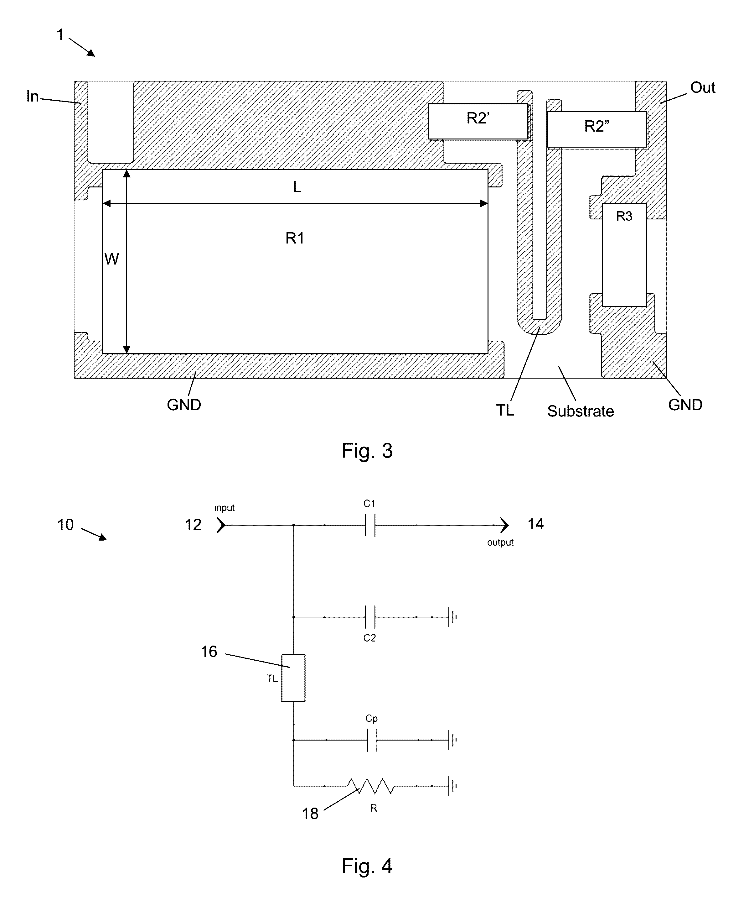 RF attenuator device and system
