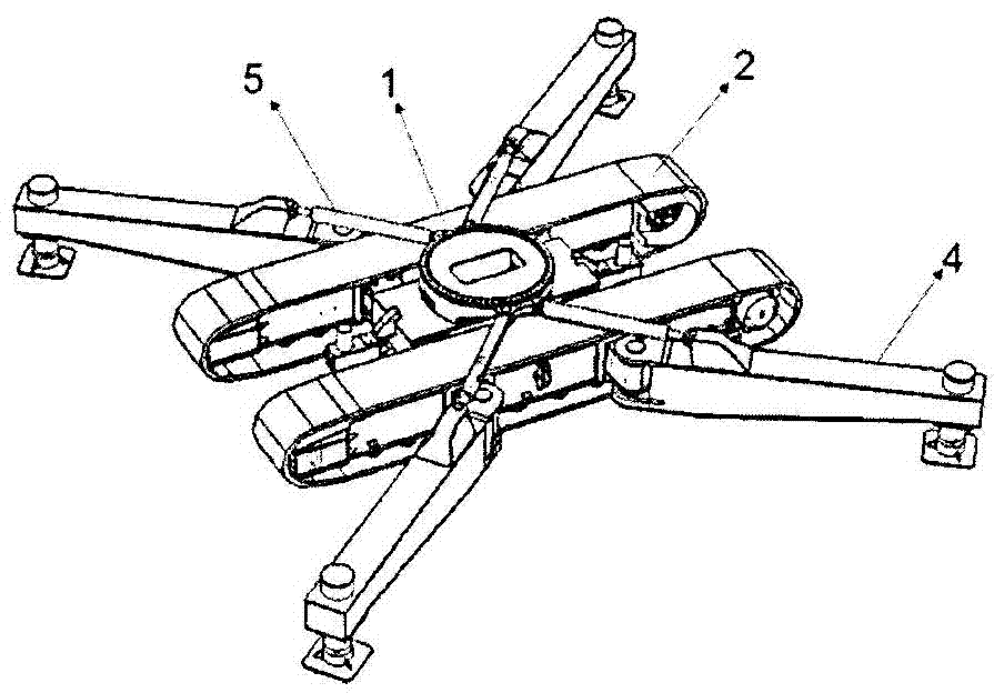 Crawler-type travelling chassis